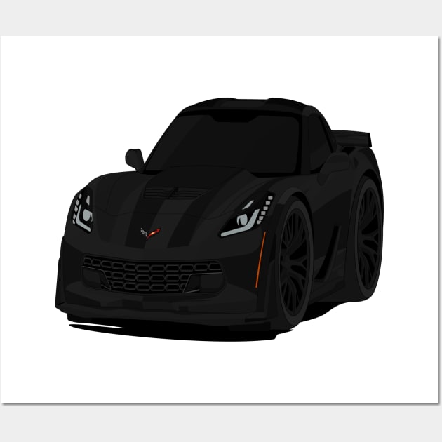 Z06 BLACK Wall Art by VENZ0LIC